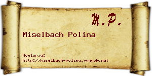 Miselbach Polina névjegykártya